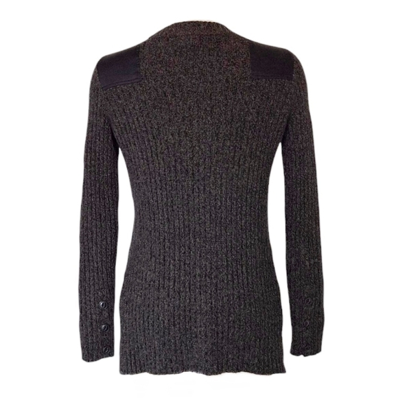 Rag & Bone Cashmere Ribbed Crewneck Sweater Indie Green Scandi Girl XS - Picture 4 of 8